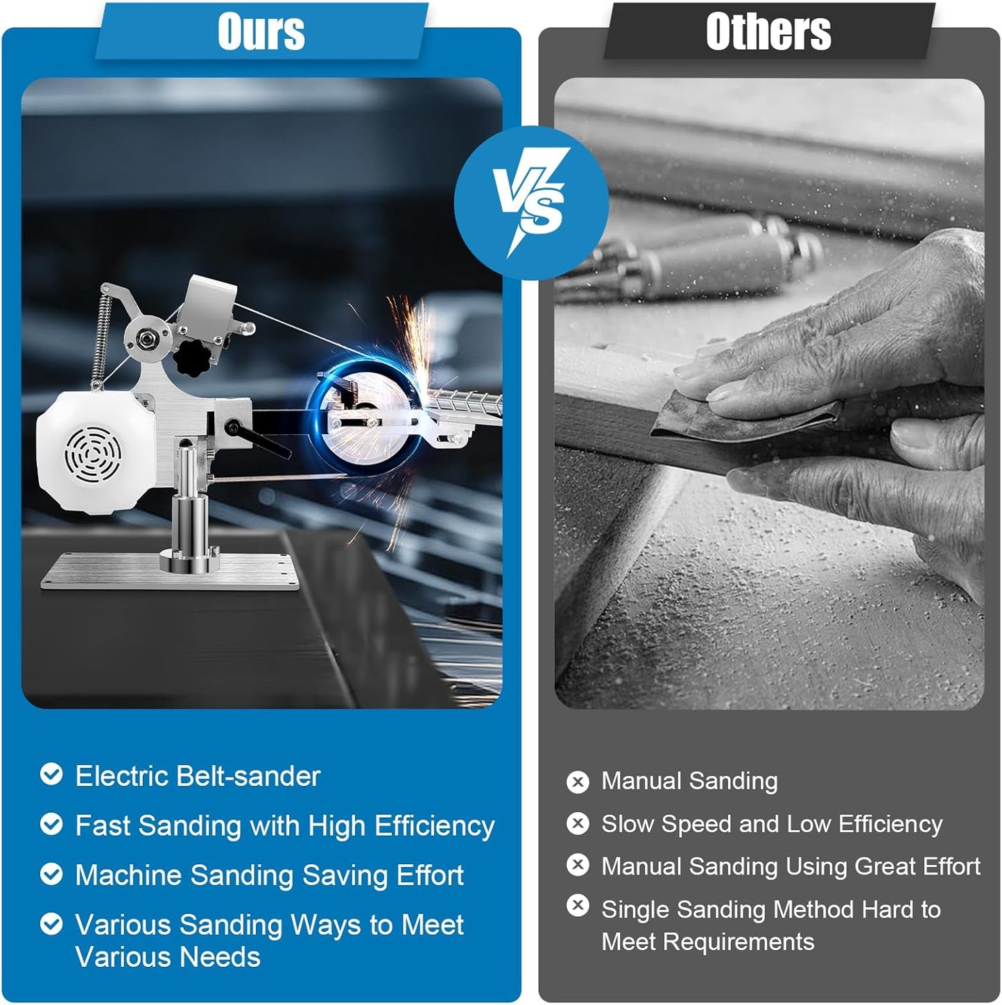 Levigatrice a nastro con motore brushless, 220 V Levigatrice a nastro Levigatrice a disco Lucidatrice Levigatrice a nastro + motore brushless Levigatrice Segnaletica