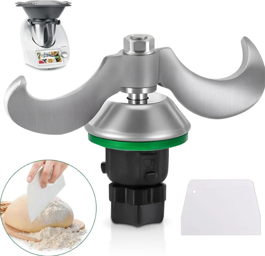 Teigmesser für Thermomix TM6, TM5, Edelstahl Teigmischmesser