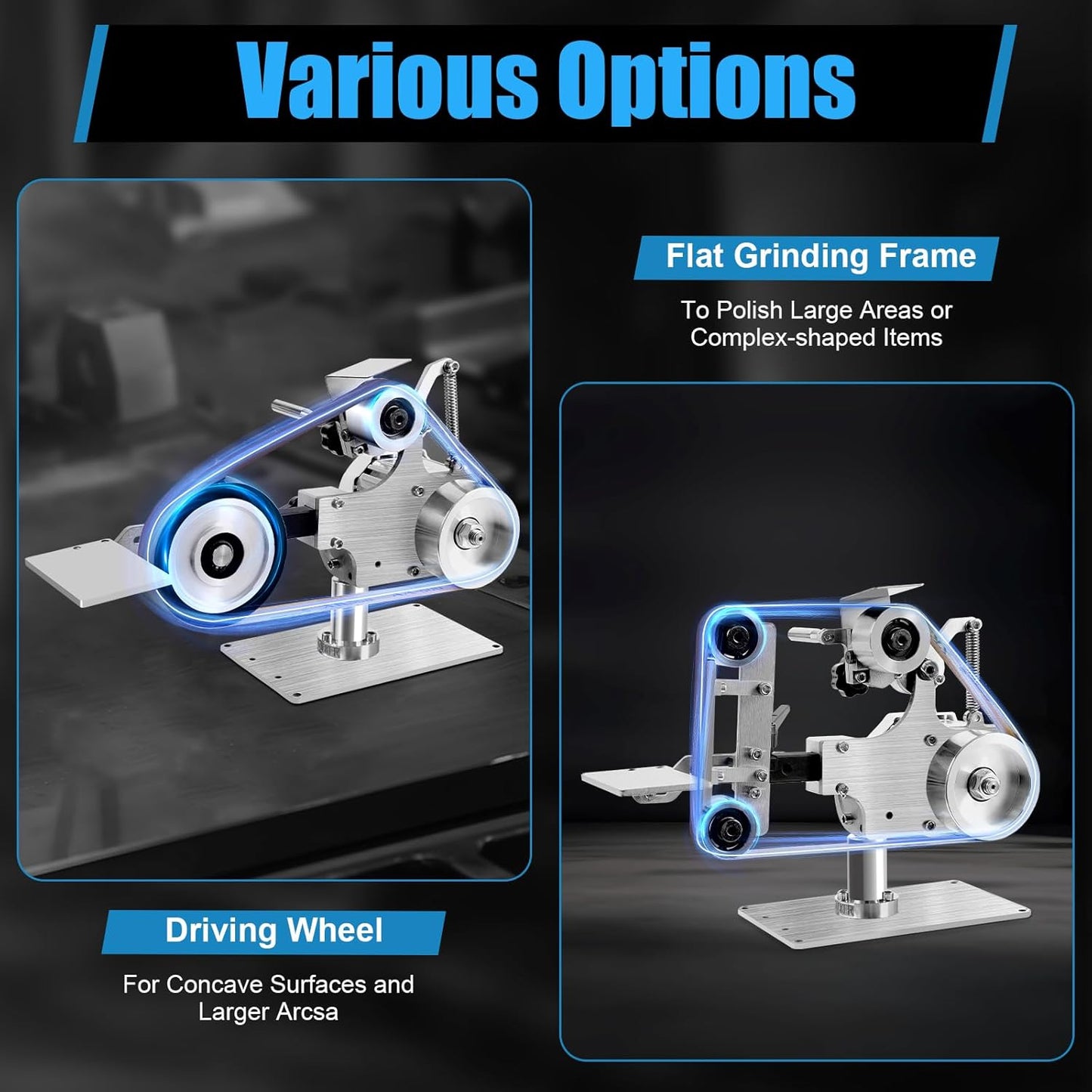 Levigatrice a nastro con motore brushless, 220 V Levigatrice a nastro Levigatrice a disco Lucidatrice Levigatrice a nastro + motore brushless Levigatrice Segnaletica